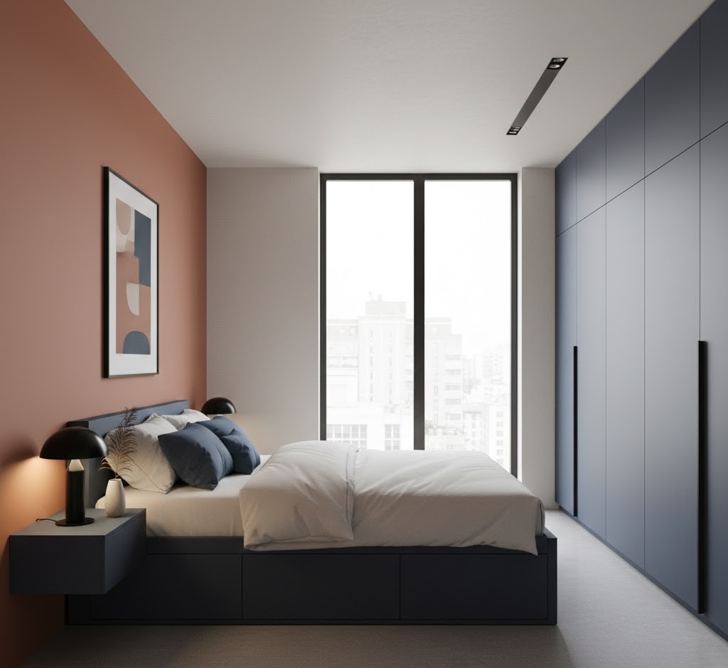 Urban bedroom styling