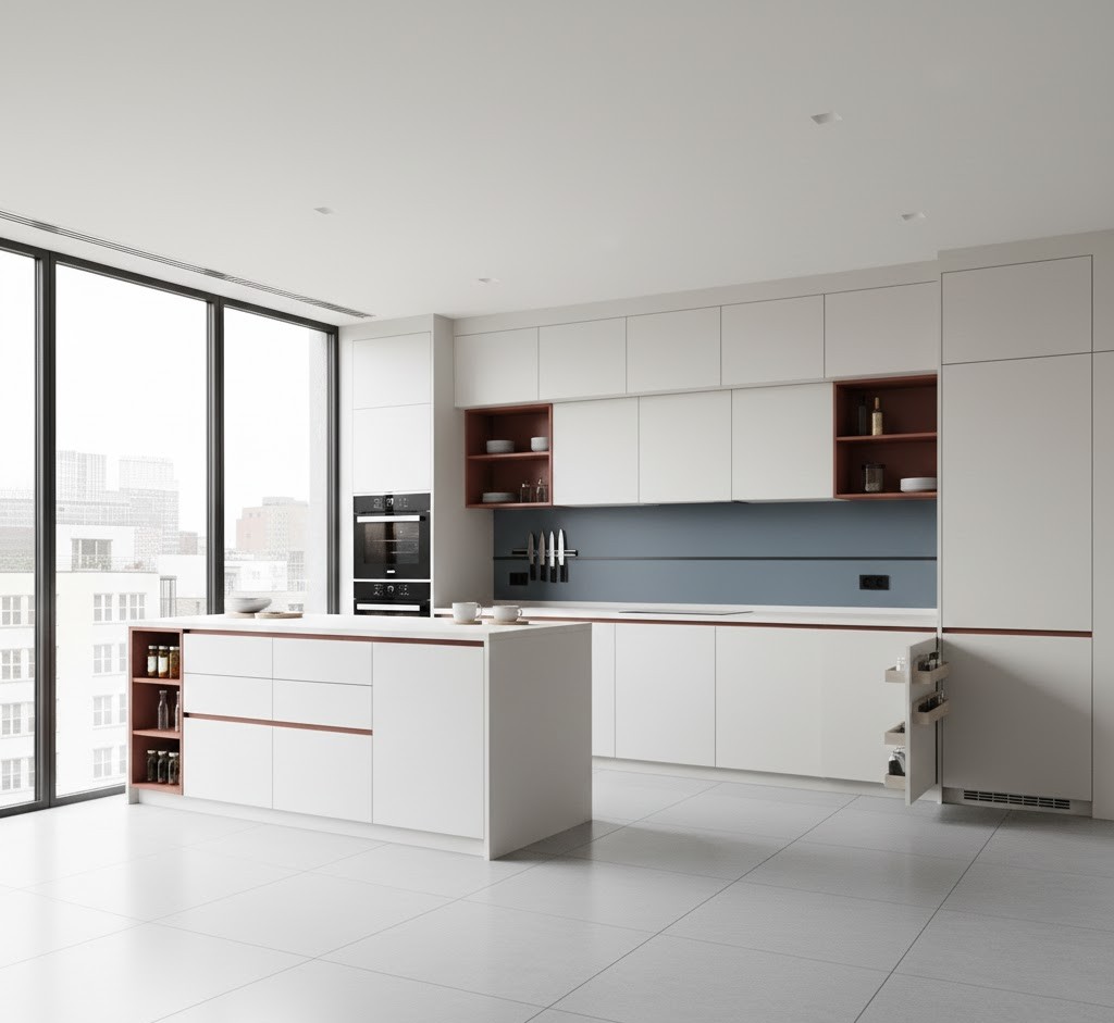 Efficient small kitchen design